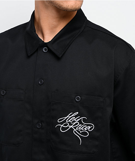 Hey Ruca Vivir Con Safos Black Work Shirt | Zumiez