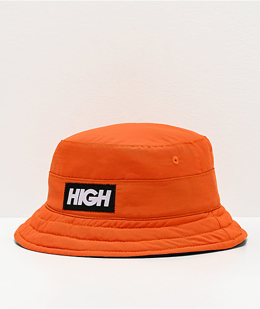 bright orange bucket hat