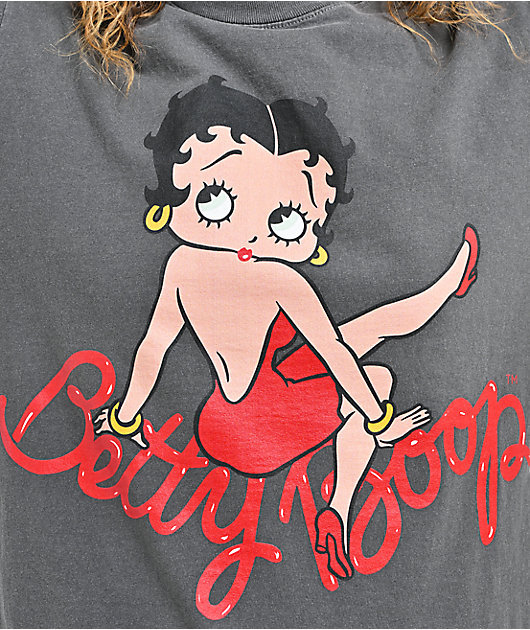 Highlight LA x Betty Boop Back At You Black Wash T-Shirt