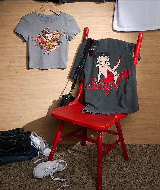 Highlight LA x Betty Boop Back At You Black Wash T-Shirt