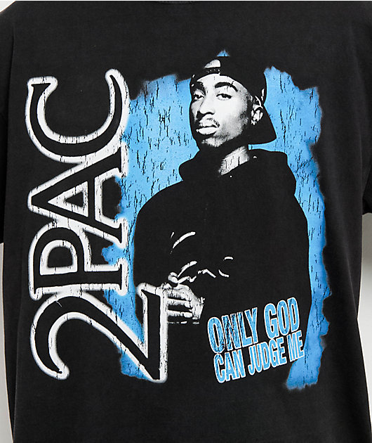 Highlight LA x Tupac Only God Vintage Black T-Shirt | Zumiez