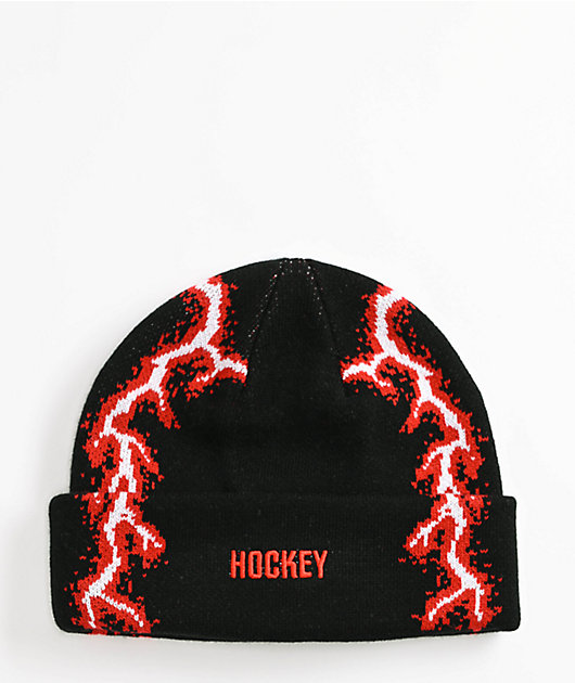 Hockey Lightning Black Beanie