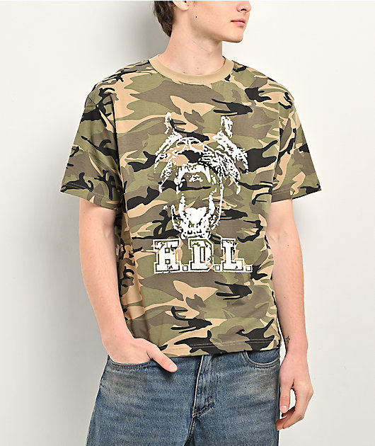 Hoddle H.D.L Bark Camo T-Shirt