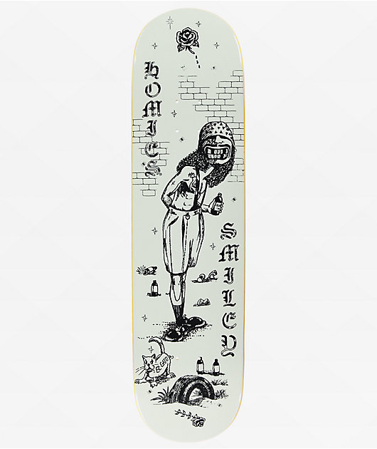 Homies x Pizza Smile Doodle 8.25" Skateboard Deck