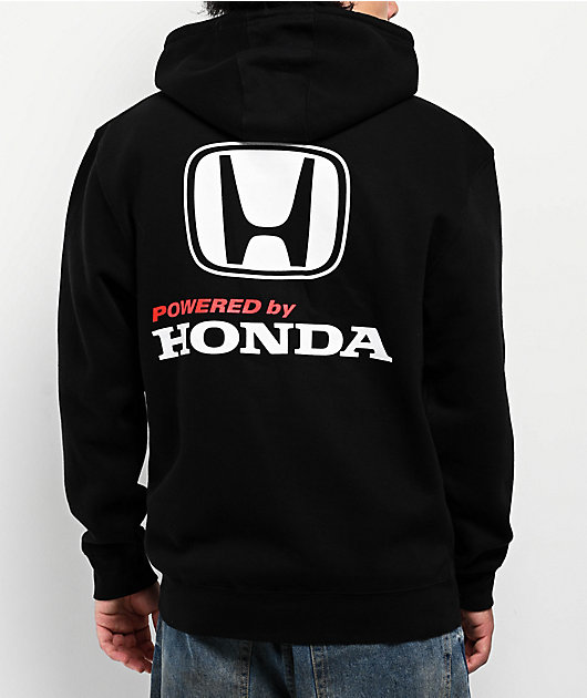 Honda Power Stack Black Zip Hoodie