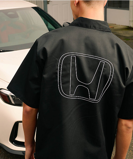 Honda Type R Black Quarter Zip Work Shirt
