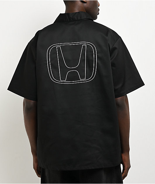 Honda Type R Black Quarter Zip Work Shirt