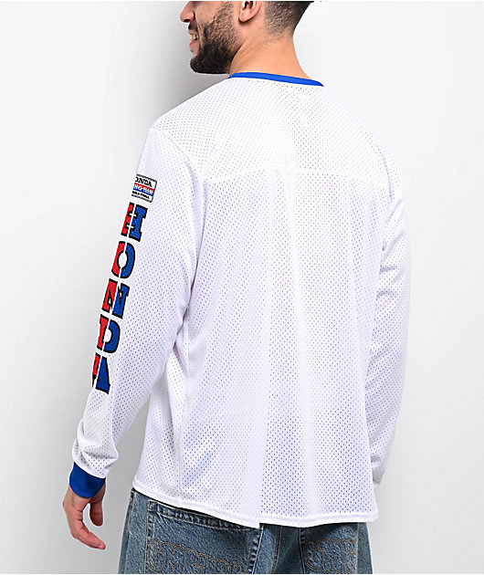 Tシャツ・カットソー CODEGRAPHY Sports color combination mesh jersey long sleeve R-CORE X Long Sleeve Jersey Grey – 100%