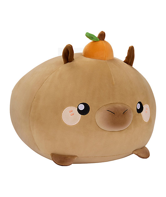 Honeymaru And Friends Mochi Capybara Laying Down Plush Toy
