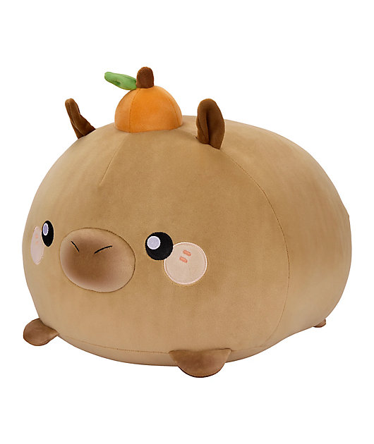 Honeymaru And Friends Mochi Capybara Laying Down Plush Toy