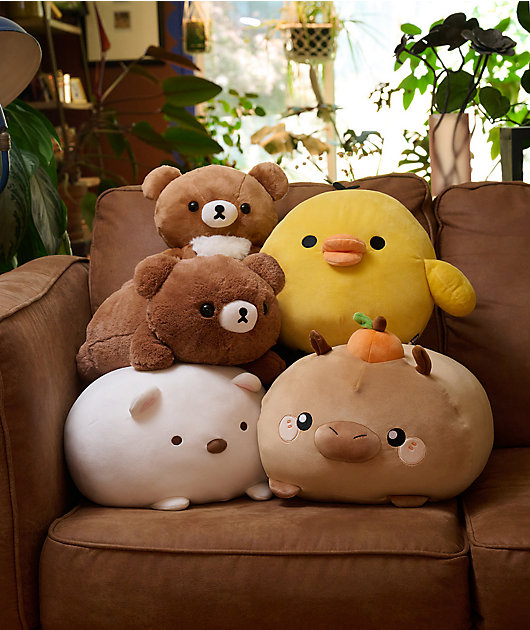 Honeymaru And Friends Mochi Capybara Laying Down Plush Toy