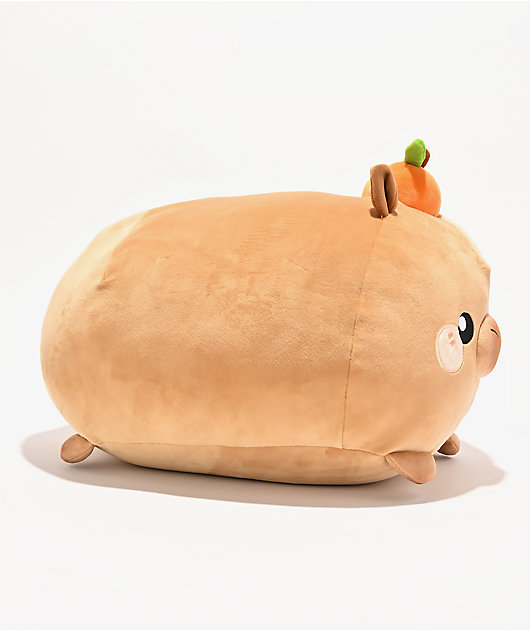 Honeymaru And Friends Mochi Capybara Laying Down Plush Toy