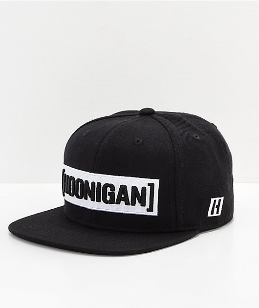 Hoonigan Censor Bar Black & White Snapback Hat