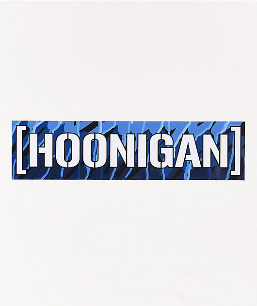 Hoonigan Censor Bar pegatina azul
