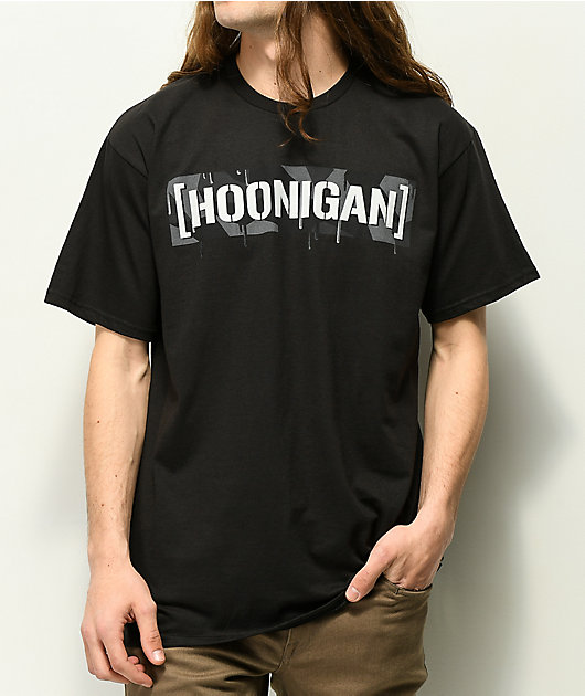 Perfecto salud Excéntrico Hoonigan Geo Drip Camo camiseta negra