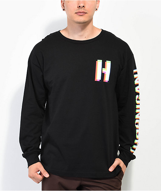 Hoonigan Hi Def Bracket Black Long Sleeve T-Shirt