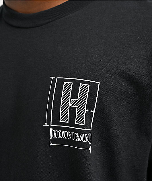 Hoonigan Mayhem Blueprint Black T-Shirt
