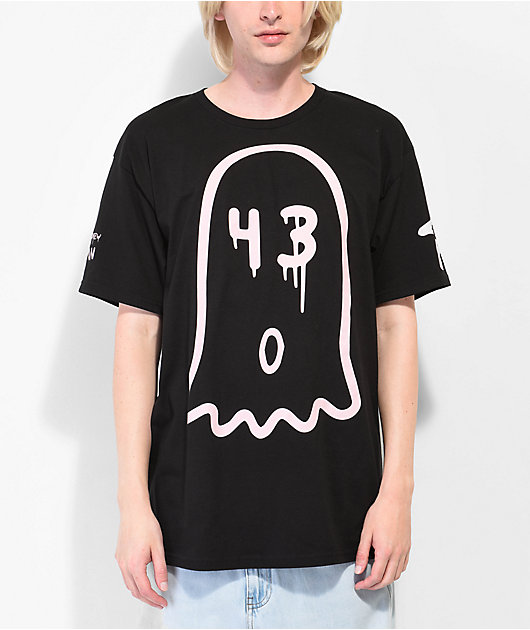 Hoonigan x Trouble Andrew Big Ghost camiseta negra