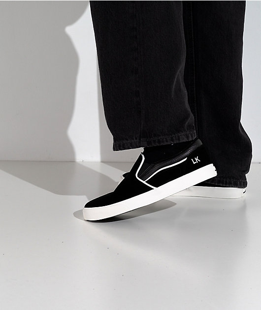 Hours Is Yours B1 Lizard Black Iguana Slip On Skate Shoes video