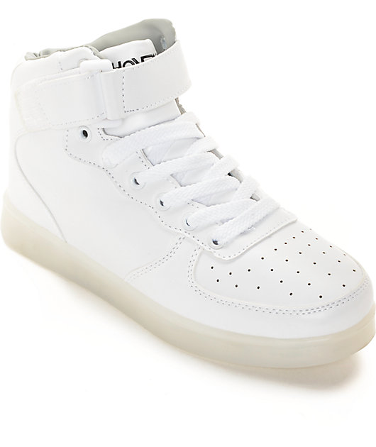 Hoverkicks Super Nova LED White Shoes 