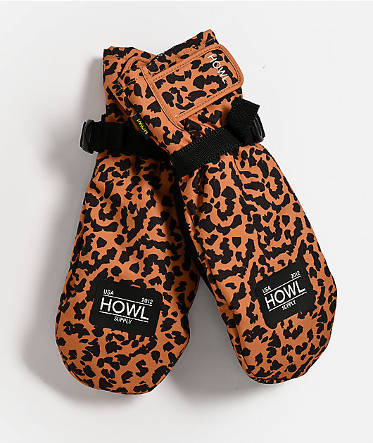 Howl Fairbanks Animal Print 10K Snowboard Mittens | Zumiez