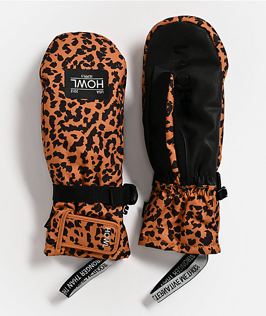 Howl Fairbanks Animal Print 10K Snowboard Mittens | Zumiez