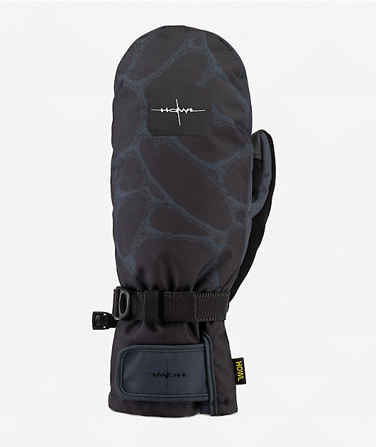Howl Fairbanks Black Cell Snowboard Mittens | Zumiez