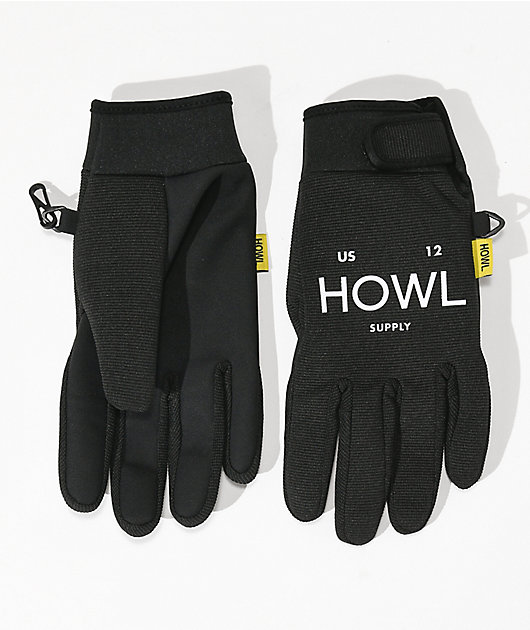 Howl Jeepster Black Snowboard Gloves