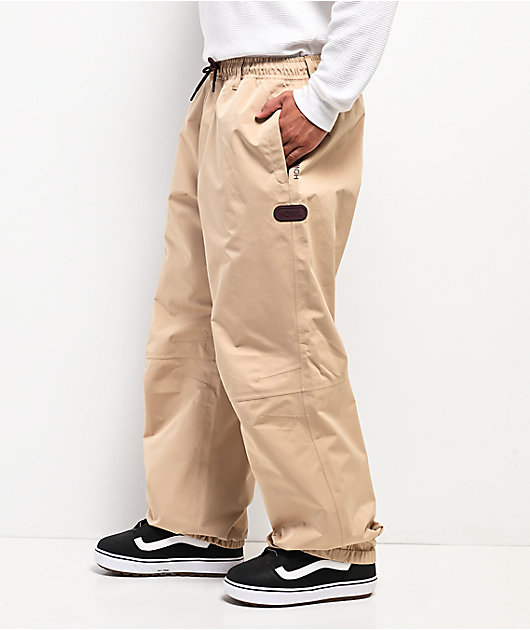 HOWL 3レイヤー スノーボードパンツ ベージュ XL Howl Nowhere Tan 15K Snowboard Pants | Zumiez