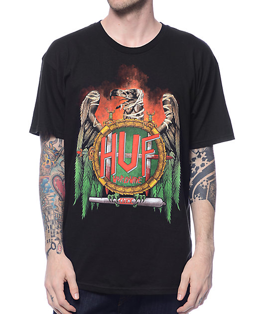 Huf Vulture Black T-Shirt