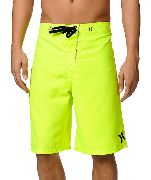 Neon yellow board shorts Clearance