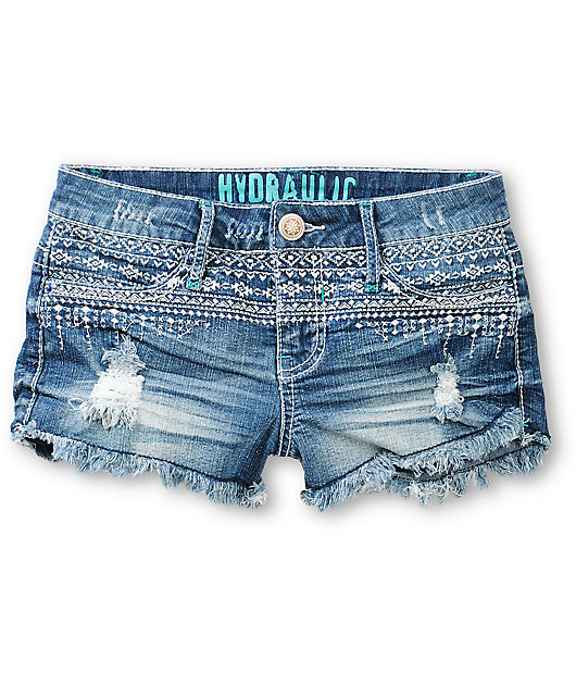 hydraulic jean shorts