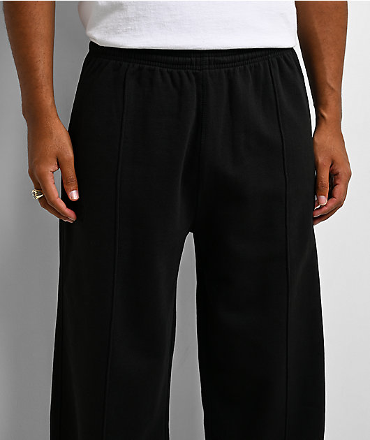 Hypland Pleated Black Sweatpants