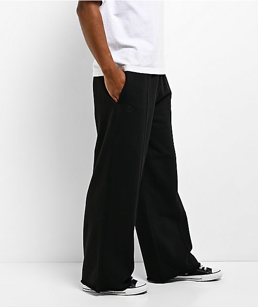 Hypland Pleated Black Sweatpants