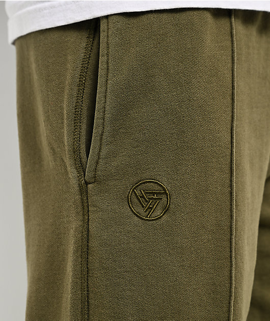 Hypland Pleated Green Sweatpants