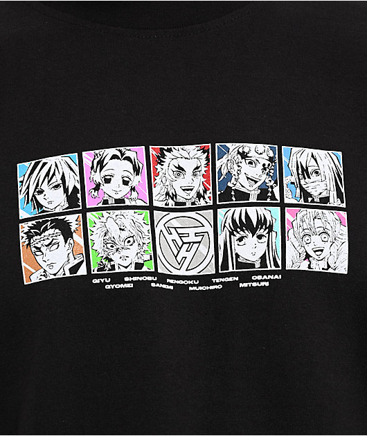 Hypland x Demon Slayer Hashira Black T-Shirt