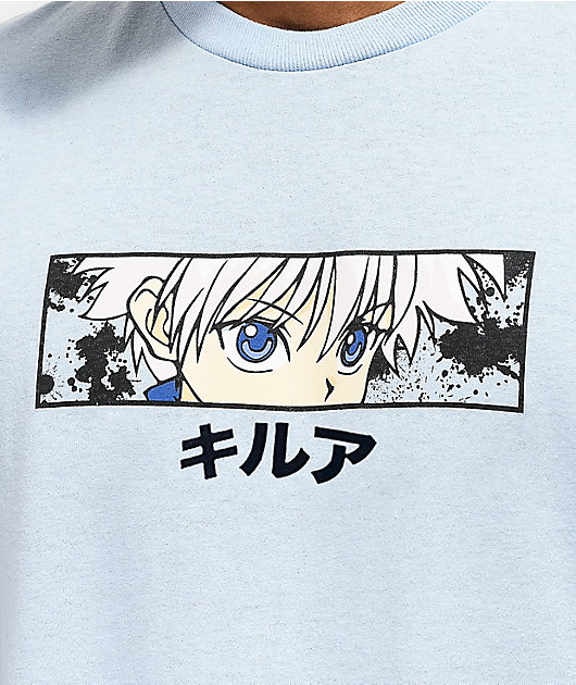 Hypland X Hunter X Hunter Killua Eye Blue T Shirt Zumiez - killua clothes roblox