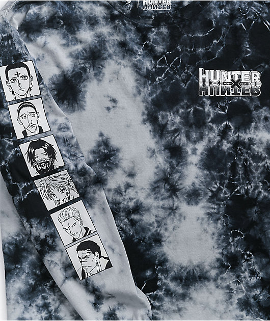 Hypland x Hunter x Hunter Phantom Black Tie Dye Long Sleeve T-Shirt