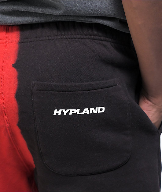 Hypland x InuYasha Black & Red Sweatpants