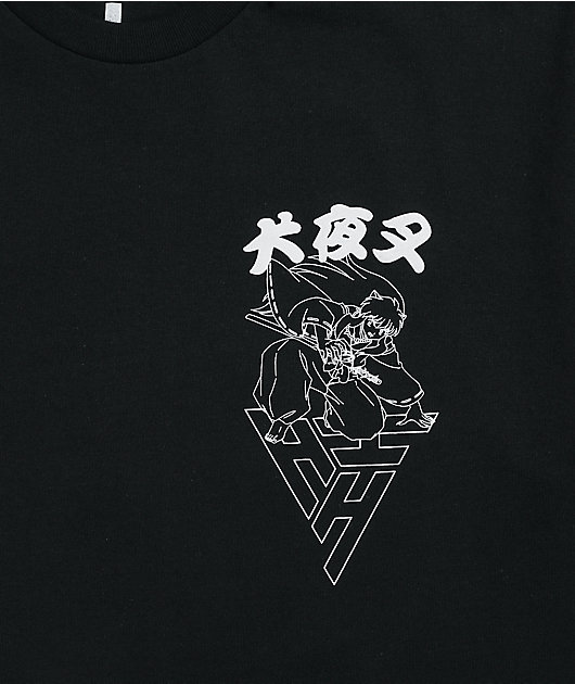 Hypland x InuYasha Crescent Black T-Shirt