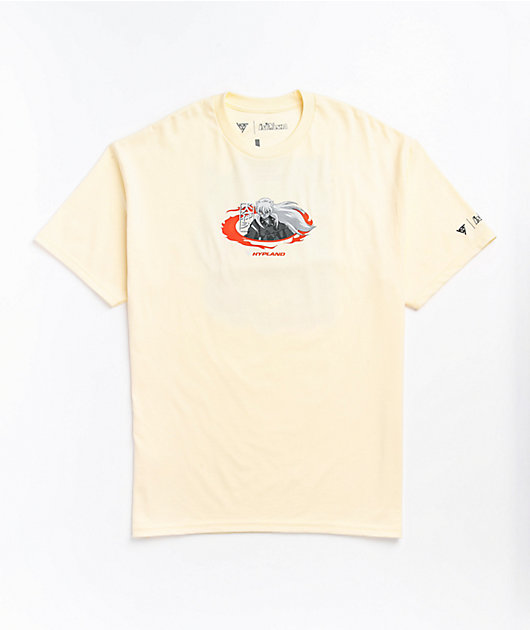 Hypland x InuYasha Flame Cream T-Shirt