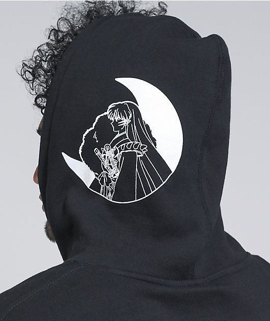 Hypland x Inuyasha Sesshomaru Crescent Black Hoodie