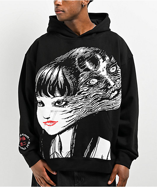 ☆tomi☆ Hypland x Junji Ito Jumbo Tomie Black Hoodie | Zumiez
