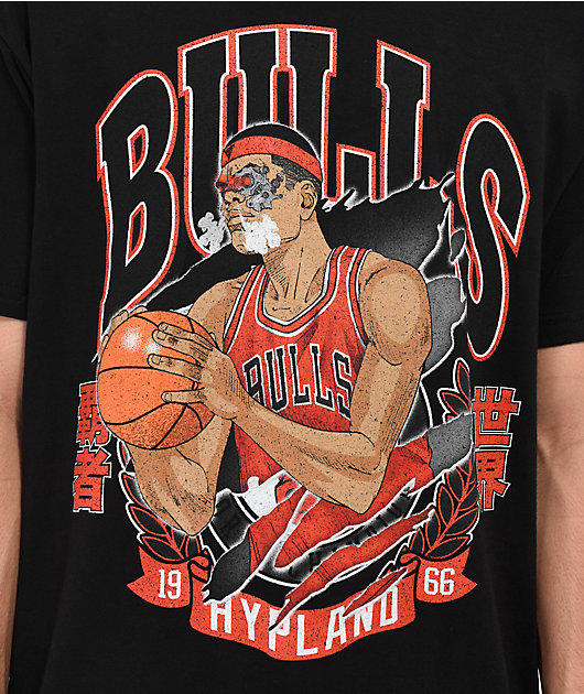 Mitchell & Ness x NBA Chicago Bulls Big Face 5.0 Black & RedBasketball Jersey