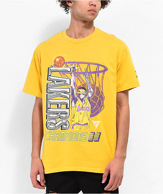 Borde Reducción de precios ducha Hypland x NBA Lakers Robo camiseta dorada