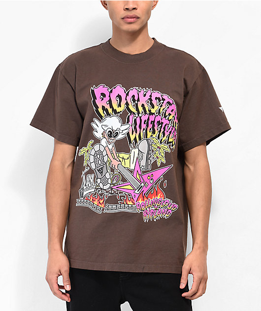 Rolling Loud Rockstar Brown T-Shirt