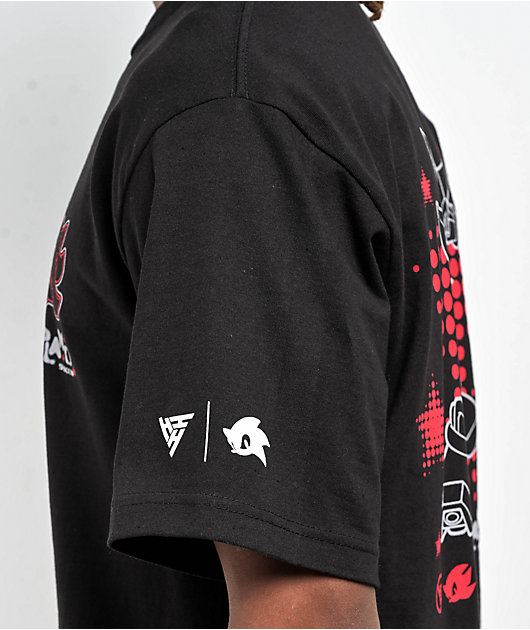 Hypland x Sonic Shadow Star Black T-Shirt | Zumiez