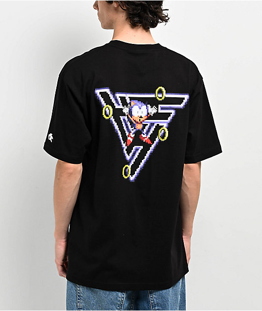 Hypland x Sonic The Hedgehog Try Again Black T-Shirt | Zumiez