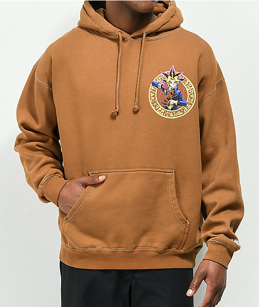 Hypland x Yu Gi Oh Yugi Monsters Brown Hoodie Zumiez