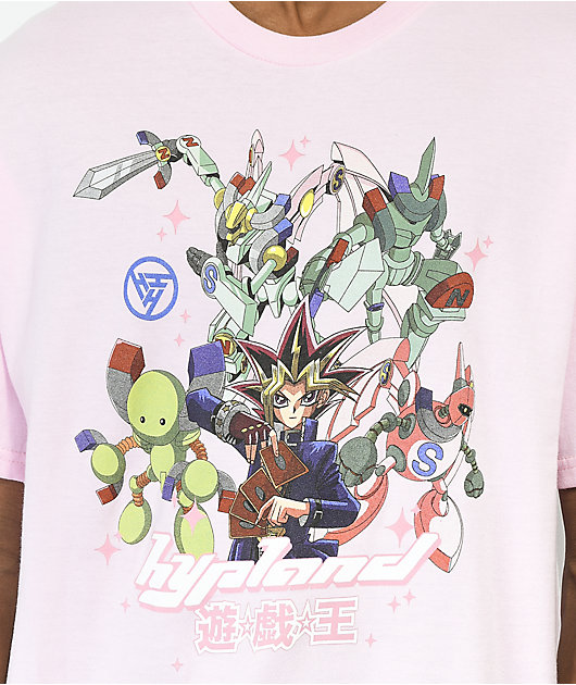 Hypland x Yu-Gi-Oh Robots Pink T-Shirt